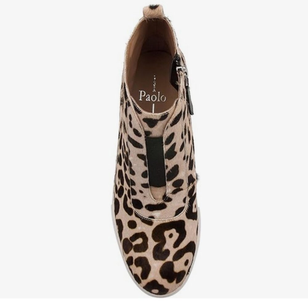 Paolo Leopard Sneaker Booties - Picture 5 of 11